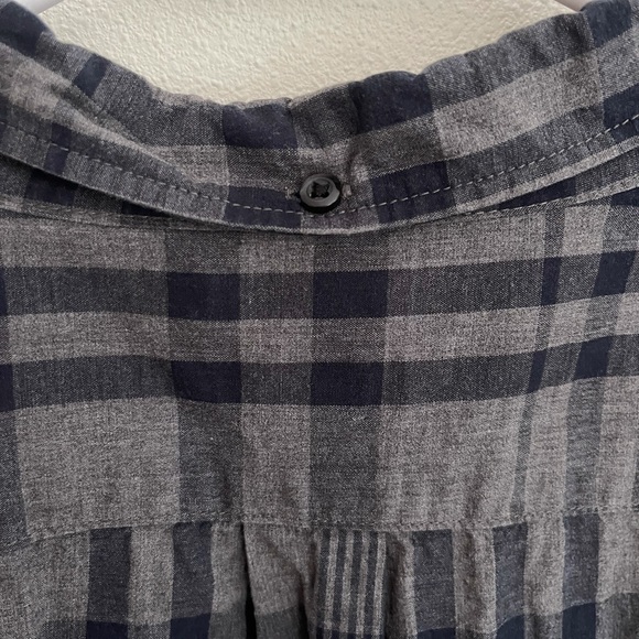 Old navy men’s navy and gray long sleeve button down shirt sz XL - Picture 7 of 7